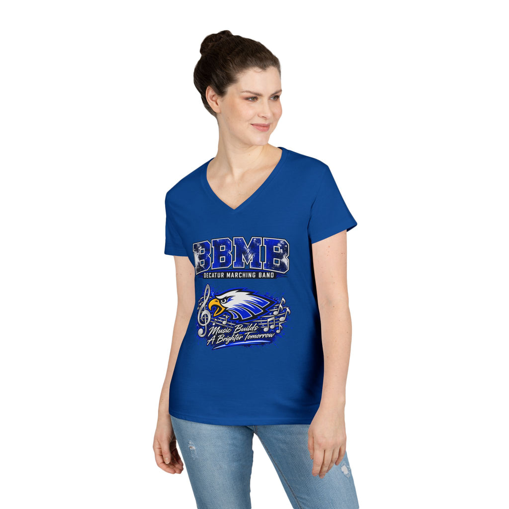 BBMB Ladies' V-Neck T-Shirt – Decatur Marching Band Graphic Tee (#BBMB)