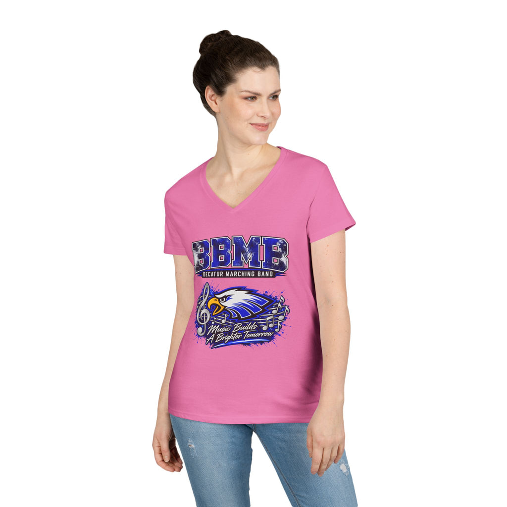 BBMB Ladies' V-Neck T-Shirt – Decatur Marching Band Graphic Tee (#BBMB)