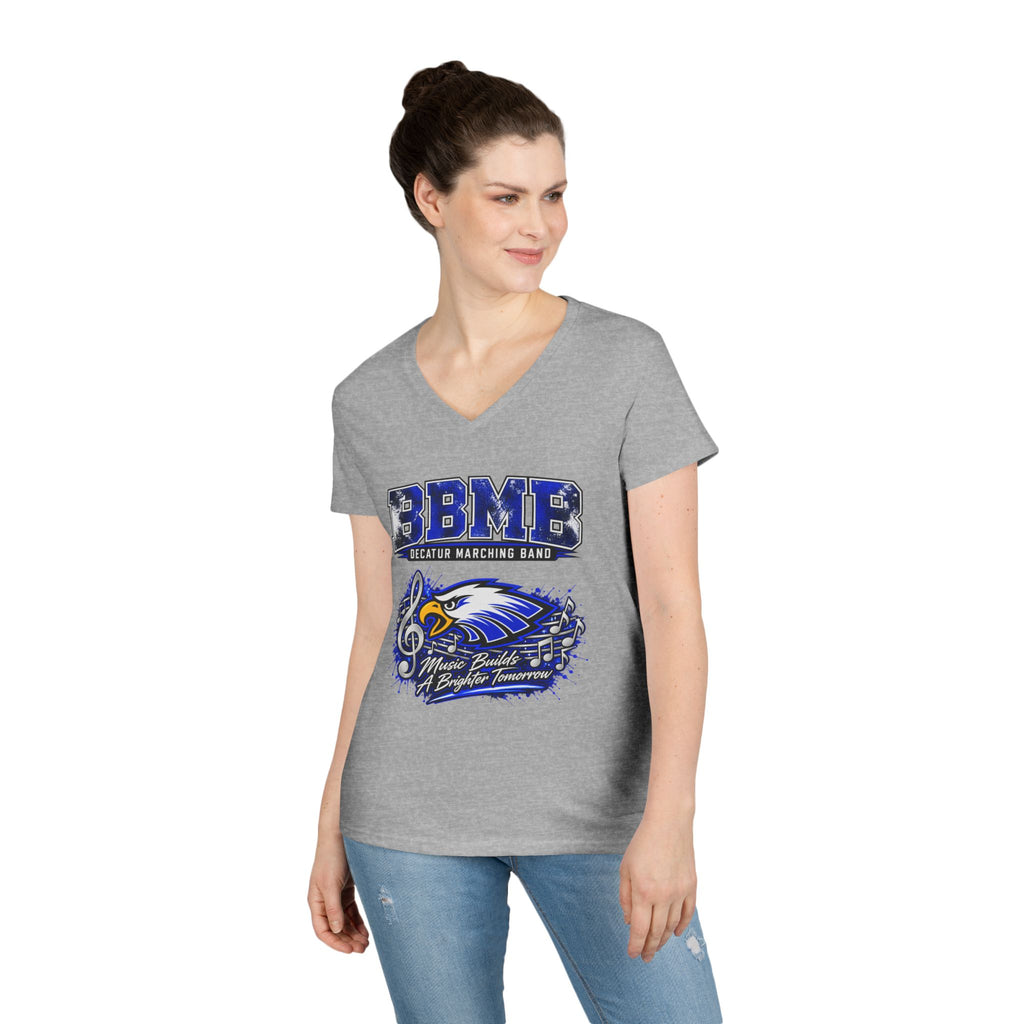 BBMB Ladies' V-Neck T-Shirt – Decatur Marching Band Graphic Tee (#BBMB)