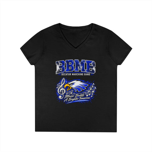 BBMB Ladies' V-Neck T-Shirt – Decatur Marching Band Graphic Tee (#BBMB)