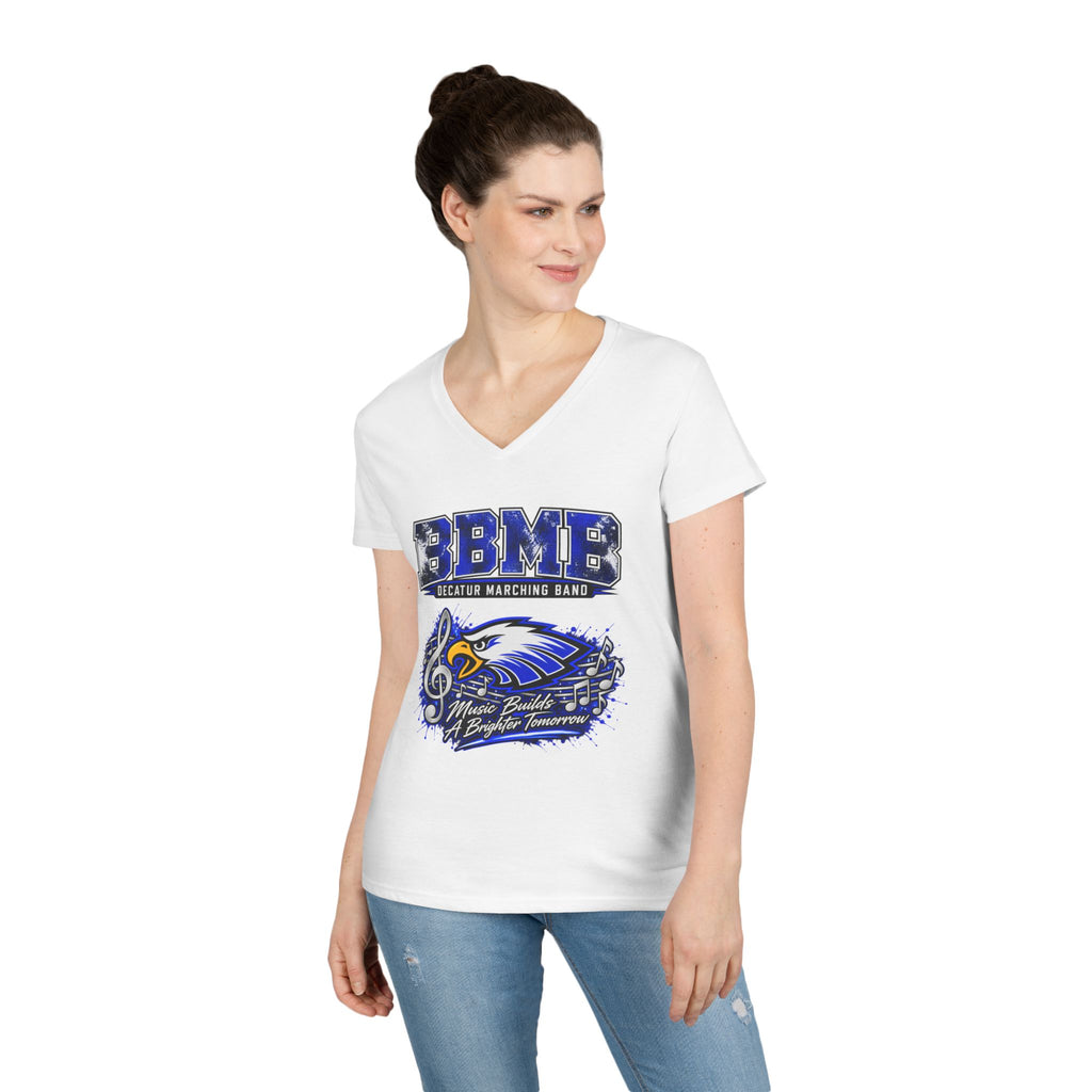 BBMB Ladies' V-Neck T-Shirt – Decatur Marching Band Graphic Tee (#BBMB)